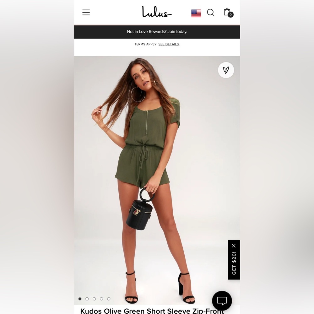 Lulu’s olive green romper